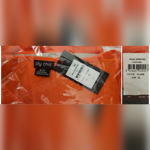 City Chic Spirited Maxi Dress in Flame - Picture 6 of 11